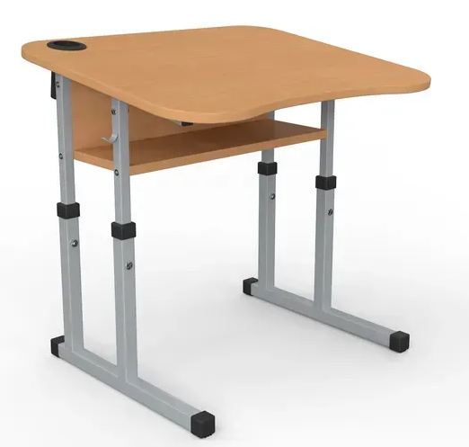 Стіл учнівський одномісний з нахилом №3-6 /700х500 МФ Вересень